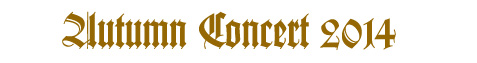 Autumn Concert 2014