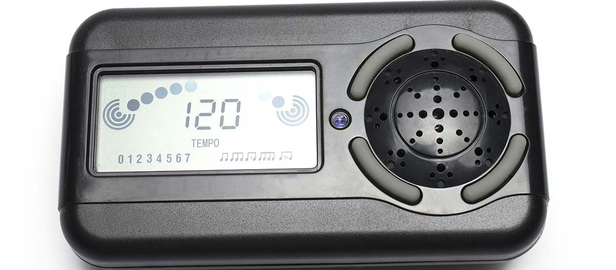 Black color digital metronome