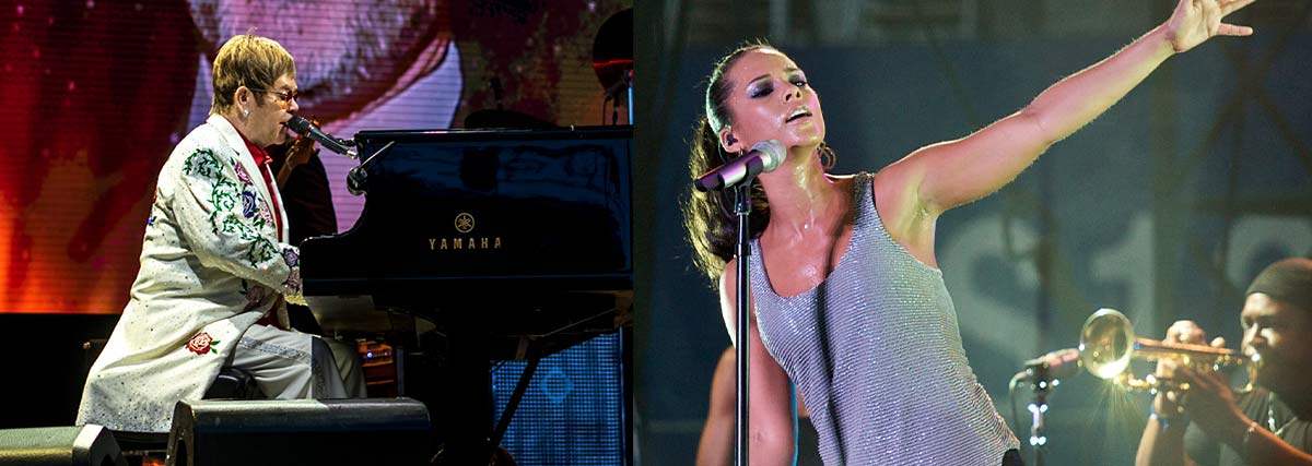 Elton John and Alicia Keys