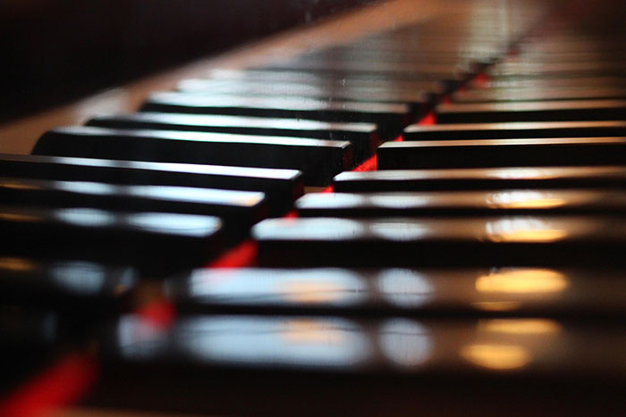 Grand piano keys