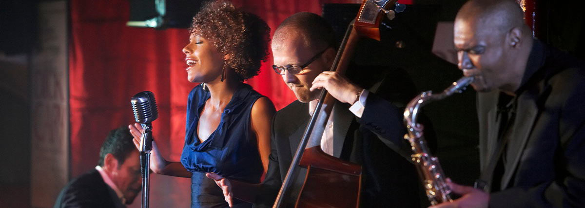 Jazz band performing