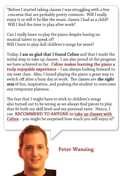 piano lesson testimonial