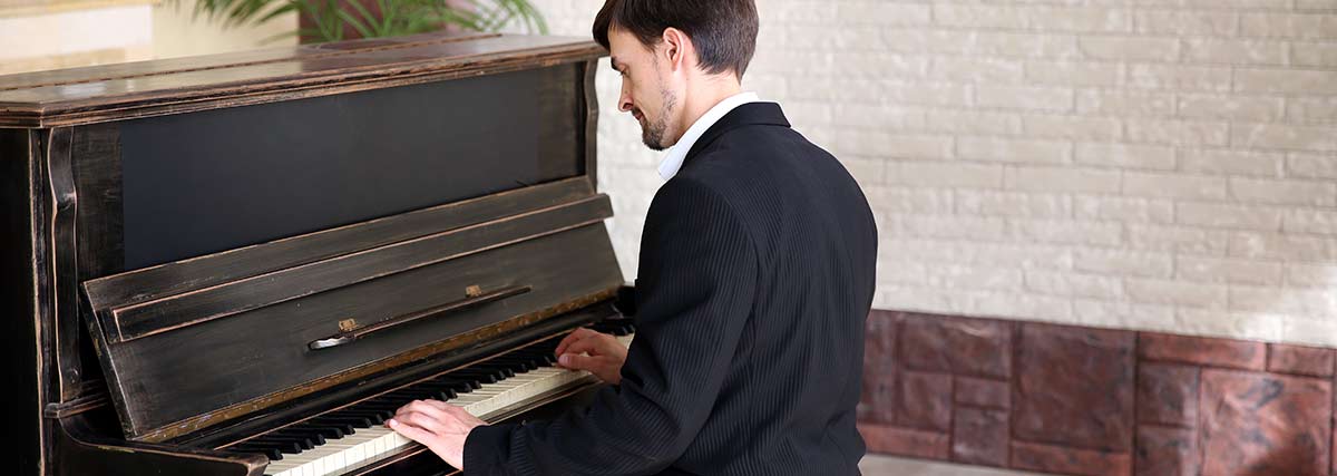 Man playing the piano
