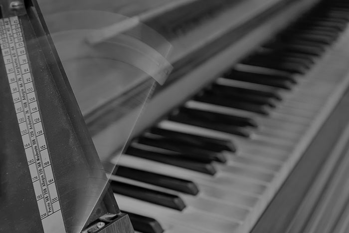 metronome and piano feat
