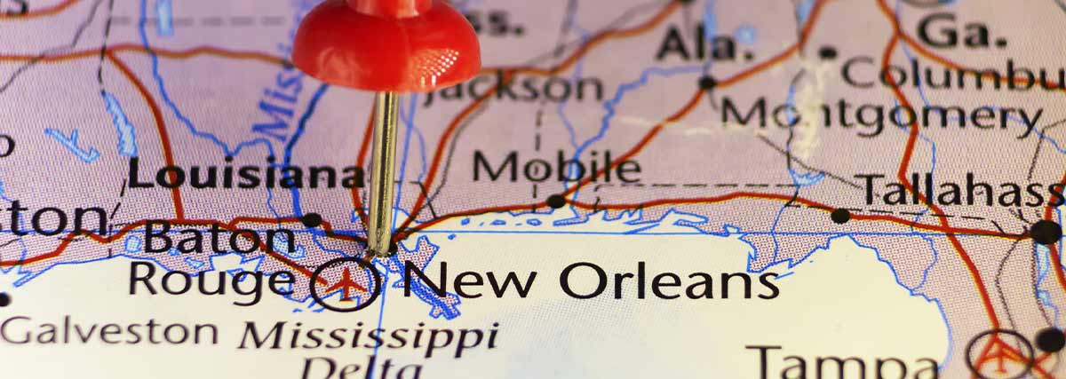 New Orleans map