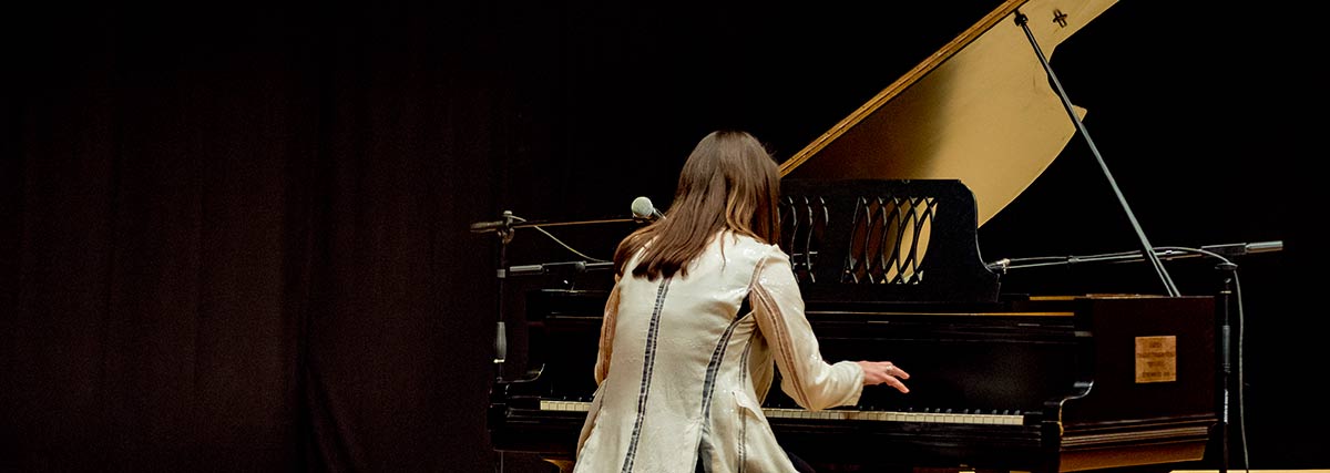 pianist playing on stage