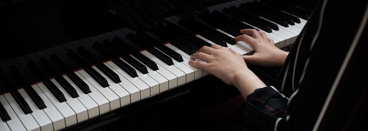 Woman playing piano