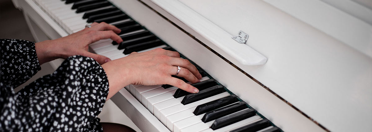 Woman playing the piano